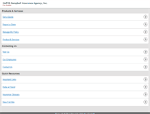 Tablet Screenshot of huffandcampbell.com